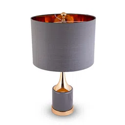 aarvi decor studio Grey Glass Noir Royale table lamp image 2