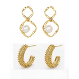 Aarvia Women Geometric Drop Earrings-picture-31