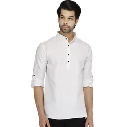 Aaryavar Mandarin Collar Thread Work Pathani Kurta-picture-30