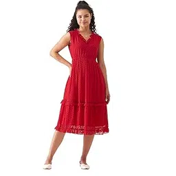 aask Women Fancy Plain & Solid Designer Dress for Women-picture-27
