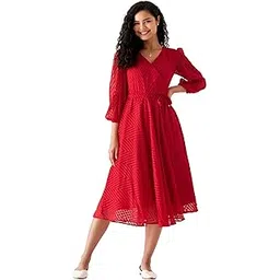 aask Women Fancy Plain & Solid Designer Dress for Women-picture-26