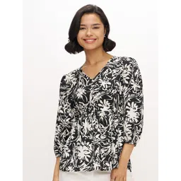 AASK Women's Polyester Printed Black Color Regular Top-picture-29