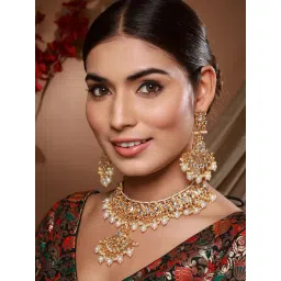 Aatmana Gold Brass Jewellery Set-picture-12