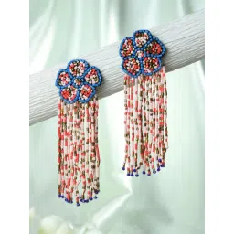 Aatmana Gold-Plated & Multi Tasselled Contemporary Afghan Dangler Earrings for Women-picture-48