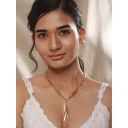 Aatmana Gold-Plated Tasselled Style Necklace-picture-19