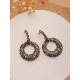 Aatmana Gold-Toned Contemporary Drop Earrings-picture-16