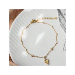 Aatmana White Gold Plated Stones Anklet-picture-11