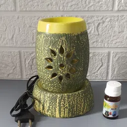 aav world Green Ceramic Table Lantern image 1