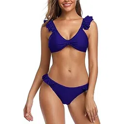 aayan baby Women's Ruffle Strap Bikini Set with Bow Detail – Two-Piece Swimwear for Pool and Beach-picture-26