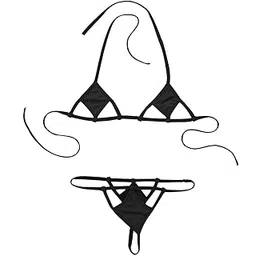 aayan baby Women's Stylish Mini Bikini Set with Tie-Up Neck and Strappy Bottoms-picture-27