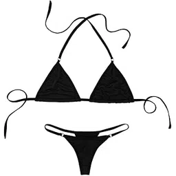 aayan baby Women's Thong Bikini Set - Triangle Top & Minimal Bottom - Adjustable, Flattering Swimwear - Multiple Colors & Sizes-picture-22
