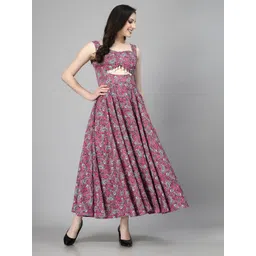 aayu Floral Print Crepe Maxi Dress-picture-39