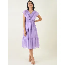 aayu Georgette Fit & Flare Midi Dress-picture-17