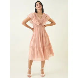 aayu Georgette Fit & Flare Midi Dress-picture-16