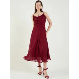 aayu Women Georgette Fit & Flare Midi Dress-picture-40
