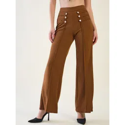 aayu Women Regular Fit High-Rise Trousers-picture-11