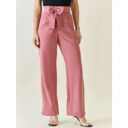 aayu Women Relaxed High-Rise Pleated Trousers-picture-35