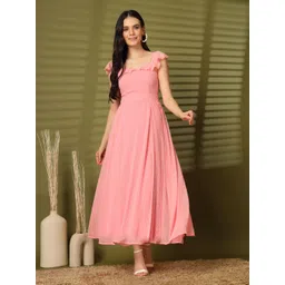 aayu Women Self Design Fit & Flare Maxi Dress-picture-36