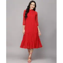 aayu-all about you Swiss Dot Tiered Dress-picture-13