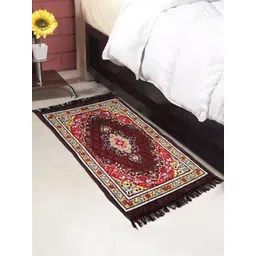 AAZEEM Brown & Red Ethnic Motifs Floor Mat-picture-40