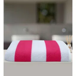 aazeem Pink Cotton Printed 400 GSM Bath Towel (1 Pc)-picture-17