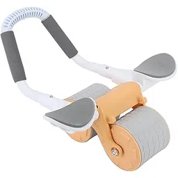 Ab Roller, Automatic Rebound Abdominal Wheel with Elbow Support, Pad, Double Round Wheel Roller Domestic Exercise Roller for Core Exercise Equipment, Abs Workout, Beginners (Orange)-picture-24