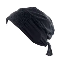 abad enterprises Women's Poly Cotton Cap (HIJAB-CAP001_Black_Free Size) image 1