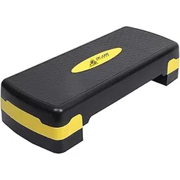 Abb Initio Gym (A De Jure Fitness Brand) Aerobic Stepper, Two Height Level Adjustments - 4 inches and 6 inches, Slip-Resistant & Shock Absorbing Platform for Extra-Durability, Supports Upto 200 KG, (Yellow)-picture-11