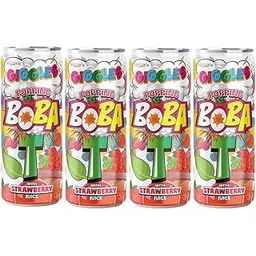 Abbie's Giggles Popping Boba T Juice Drink with Multiflavors - Mango, Strawberry, Peach, Lychee 320 ml Pack of 1 each, Ready to Serve Beverages-picture-31