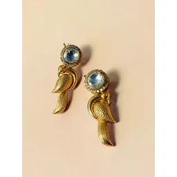 ABDESIGNS Gold Plated Classic Kundan Drop Earrings-picture-29
