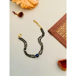 Abdesigns Gold-Plated Evil Eye Mangalsutra Bracelet-picture-36