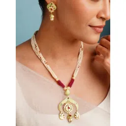 Abdesigns Gold-Tone Plated Statement Necklace & Earring Set-picture-21