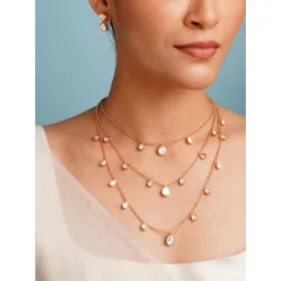 Abdesigns Gold-Tone Plated Statement Necklace & Earring Set-picture-14