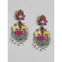 Abdesigns High-Quality Ornamental Dual Tone Earrings-picture-26