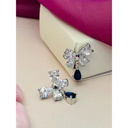 ABDESIGNS Silver Plated American Diamond Studs-picture-25