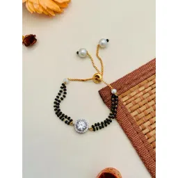 Abdesigns Silver-Plated Mangalsutra Bracelet-picture-48