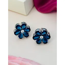 ABDESIGNS Silver Plating Floral Shaped Studs Earrings-picture-34