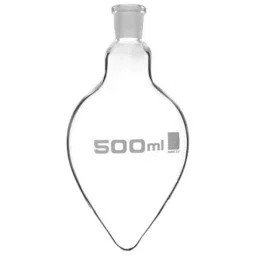 ABGIL 500ml Borosilicate Glass Pear Shape Single Neck Flask with Interchangeable Joint, ABG1568-picture-33