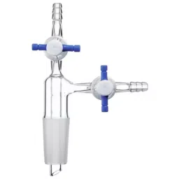 ABGIL ABG354 Borosilicate Glass Vacuum Flow Control "PTFE" Stopcock and Two Hose Adapter (B-55)-picture-47