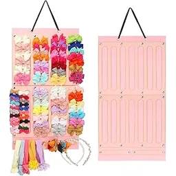 Abhaymart Baby Girl Headbands Storage Holder, Felt Wall Hanging Organizer for Hair Clips, Rainbow Hairbow Storage Holder Hanging Hair Accessories Organiser Hair Storage Organiser - 1 pc, Multi Color.-picture-23