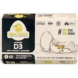 ABHI EGGS Vitamin D3 With Immunity Boosters Eggs Box (Pack of 6)-picture-29