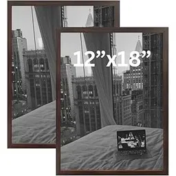 AbhiKalpya Art Studio A3 Size Photo Frame For Document, Photo,Certificate Wall Hanging Picture Frame For Home and Office Wall Decoration,12x18 inch, Brown 2-picture-31