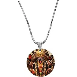 abhiora fashion Ma Kali Mahakali Angry Religious Snake Chain Pendnet for Men and Women, Love, Anniversary, Special Occassion Gift Fashion Jewellery-picture-12