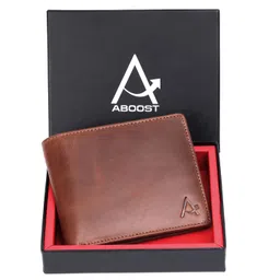 ABOOST Men RFID Protected Leather Two Fold Wallet-picture-25