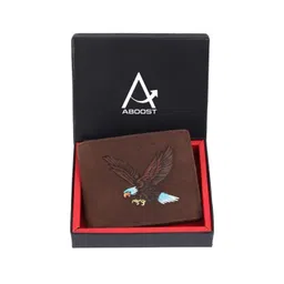 ABOOST Men Self Design Leather Two Fold Wallet-picture-24