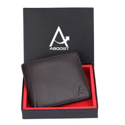ABOOST Men Textured RFID Protected Leather Two Fold Wallet-picture-16