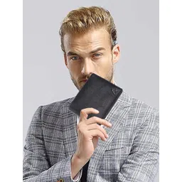 ABOOST Men Textured RFID Protected Leather Two Fold Wallet-picture-17