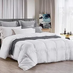 ABOUTABED Queen Bedding Comforter Duvet Insert - All Season Goose Down Alternative - Ultra Soft Quilted Comforters with Corner Tabs- Hotel Collection Machine Washable-picture-33