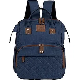 abracadabra Diaper Bag with Changing Station For Mother, Maternity Bag for Newborn Baby, Waterproof and Multipurpose, (38 x 28 x 22 cm) - Blue-picture-30