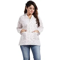 abrav Women's Cotton Floral Printed Summer Coat-picture-40